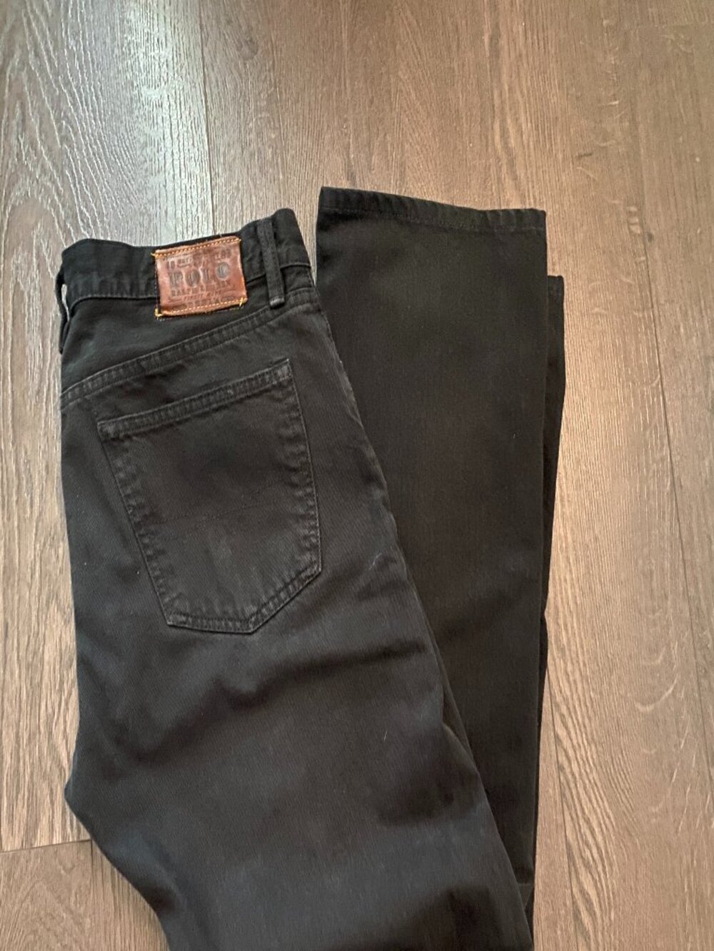 RALPH LAUREN WASH HUDSON BLACK JEANS SIZE 34 WAIST - Picture 1 of 11